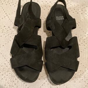 Eileen Fisher comfort wide strap sandal 8.5 women’s